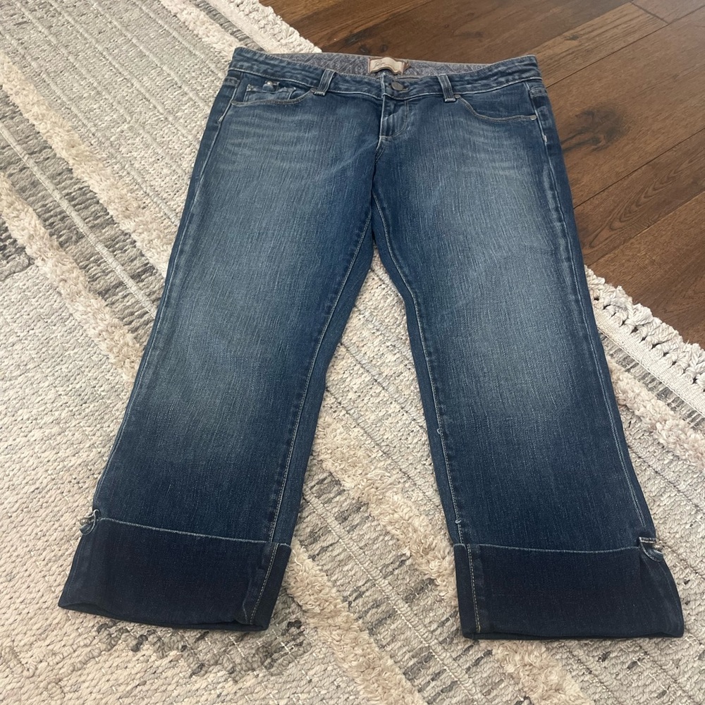 PAIGE Curson Women's wide leg cropped jeans 31